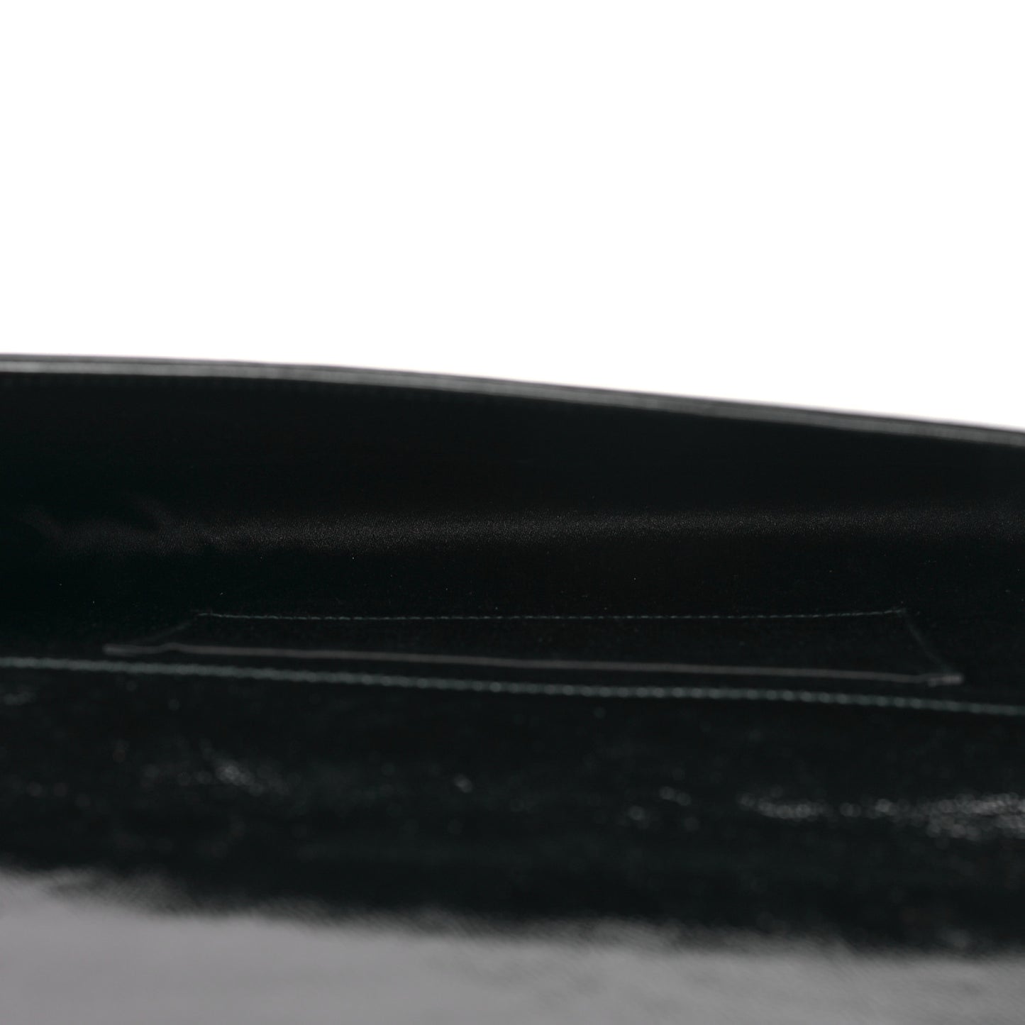 Textured Patent Monogram Large Belle De Jour Clutch Black
