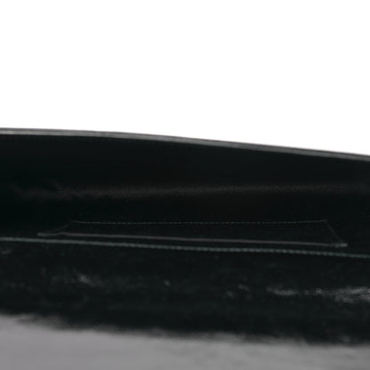 Saint Laurent Textured Patent Monogram Large Belle De Jour Clutch Black 5 of 8