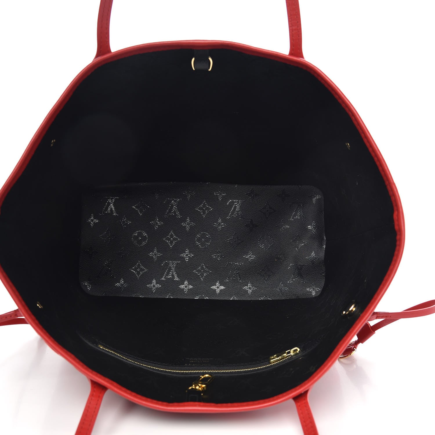 Louis Vuitton X UF Tufted Monogram Neverfull MM Black Red 5 of 10
