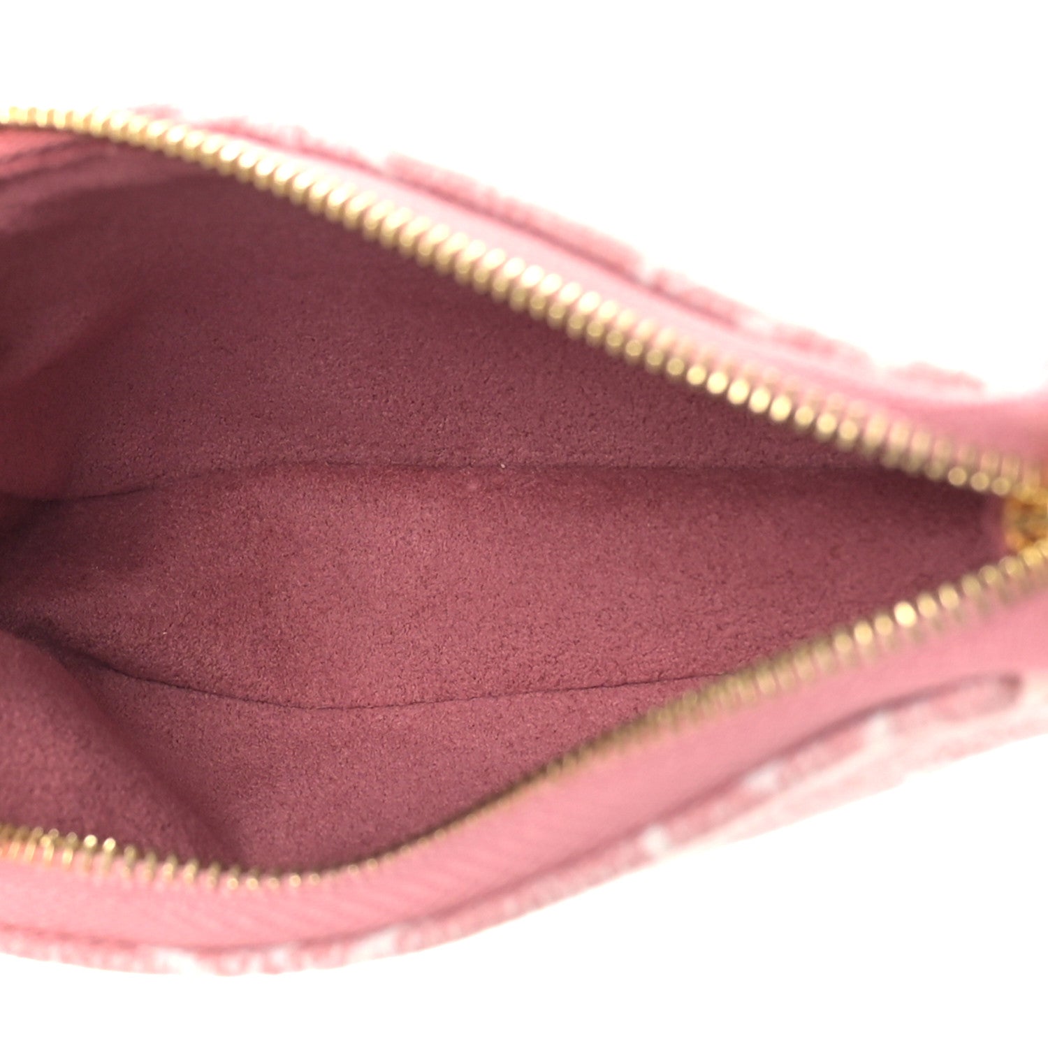 Louis Vuitton Denim Jacquard Monogram Micro Pochette Accessories Rose 5 of 8