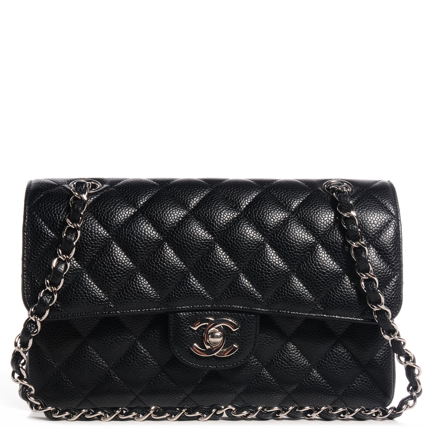 Chanel Caviar Quilted Small Double Flap Black 1 of 8