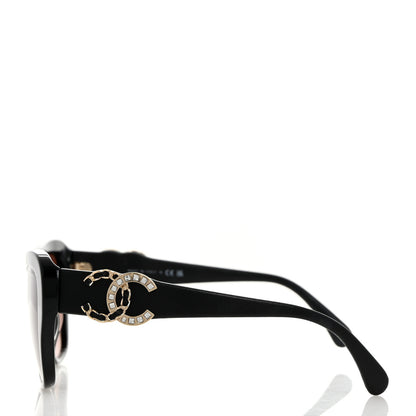 Chanel Acetate Lambskin CC Sunglasses 5457-Q-A Black 3 of 8