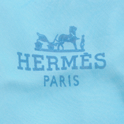 Hermes Silk Mousseline Pointu Triangle Scarf Bleu 1 of 12
