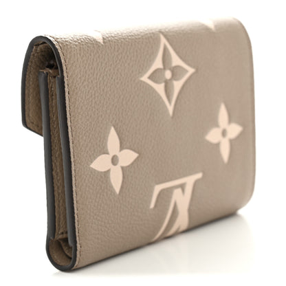 Louis Vuitton Empreinte Monogram Giant Victorine Wallet Tourterelle Creme 3 of 9