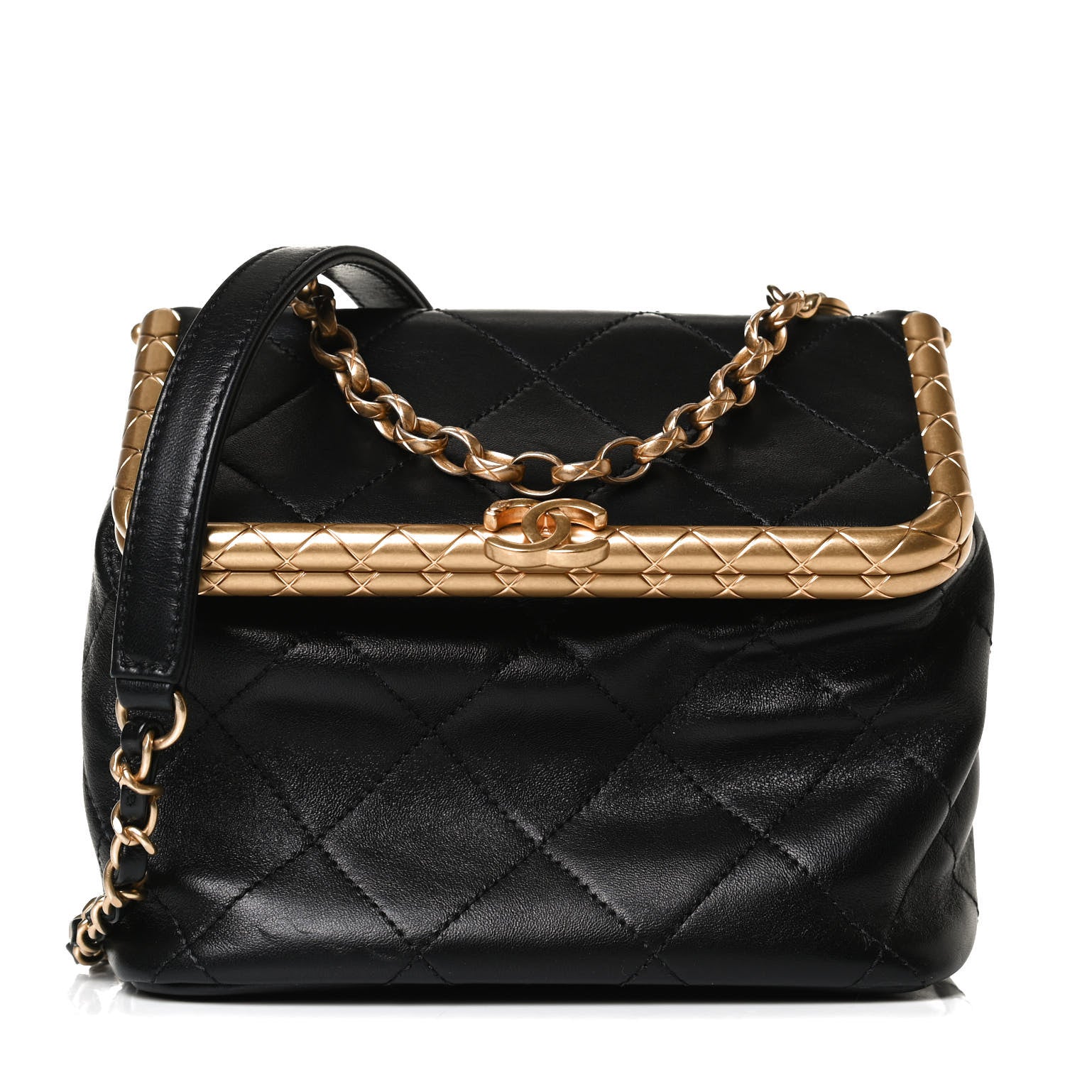 Chanel Lambskin Quilted My Crush Bag Black 1 of 14