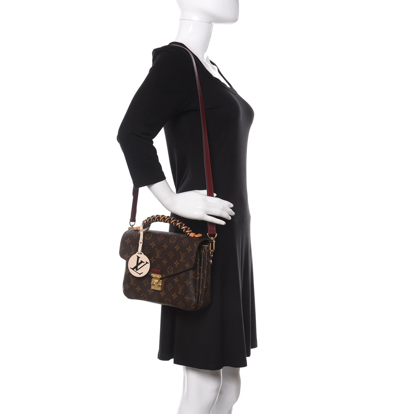 Monogram Braided Pochette Metis Safran