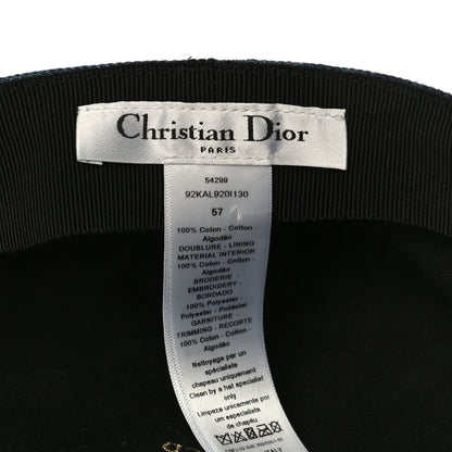 Christian Dior Cotton Denim Baker Boy Hat 57 Blue 6 of 9