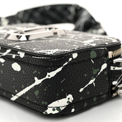 Marc Jacobs Calfskin Paint Splatter Small Snapshot Camera Bag Black Multi 11 of 11