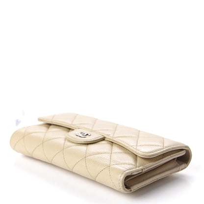 Chanel Caviar Quilted Large Flap Wallet Beige 6 of 12