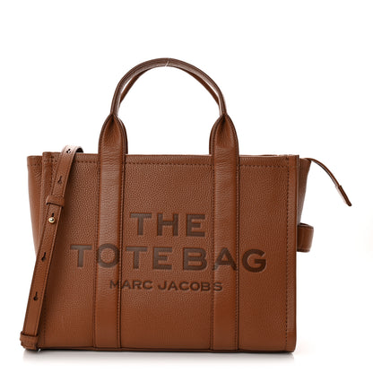 Marc Jacobs Grained Calfskin Medium The Tote Bag Argan Oil 1 of 13