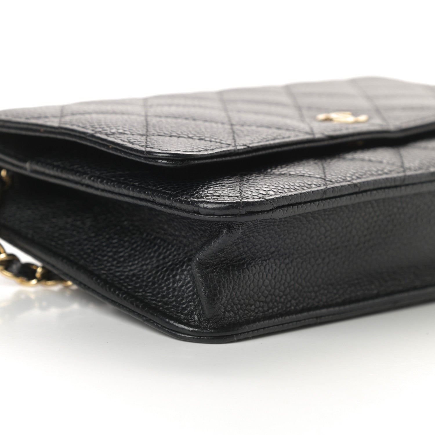 Chanel Caviar Quilted Wallet On Chain WOC Black 10 of 12
