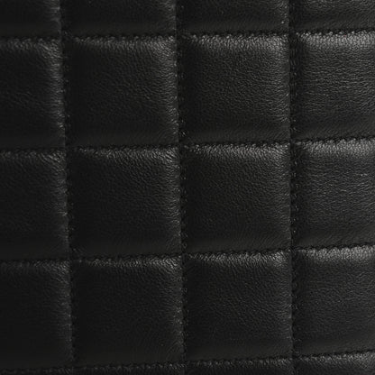 Saint Laurent Calfskin Quilted Zipped Pouch Black 9 of 10