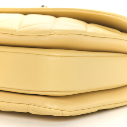 Chanel Lambskin Quilted Small Trendy CC Flap Dual Handle Bag Yellow 9 of 10