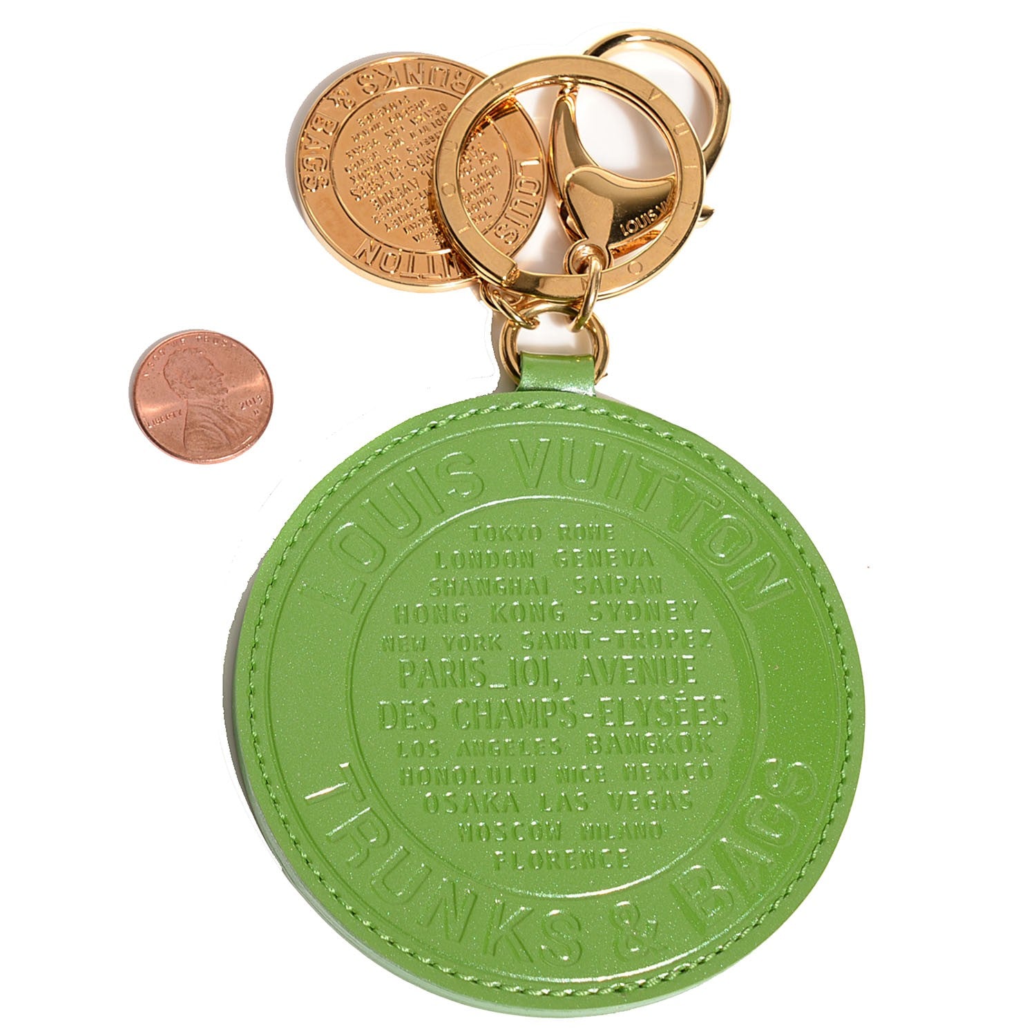 Louis Vuitton Vernis Trunks and Bags Charm Vert Tonic 2 of 5