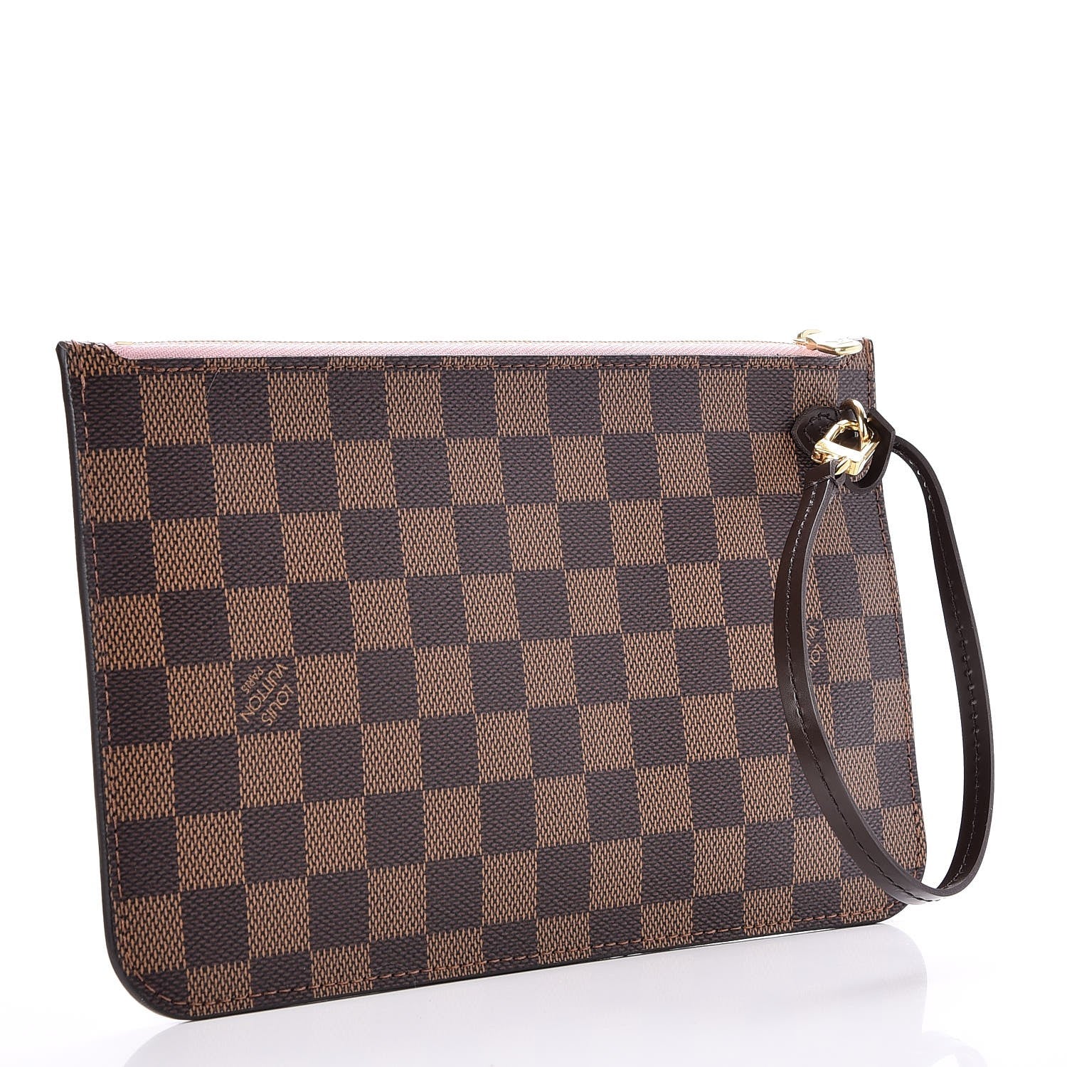 Louis Vuitton Damier Ebene Neverfull MM GM Pochette Rose Ballerine 3 of 8