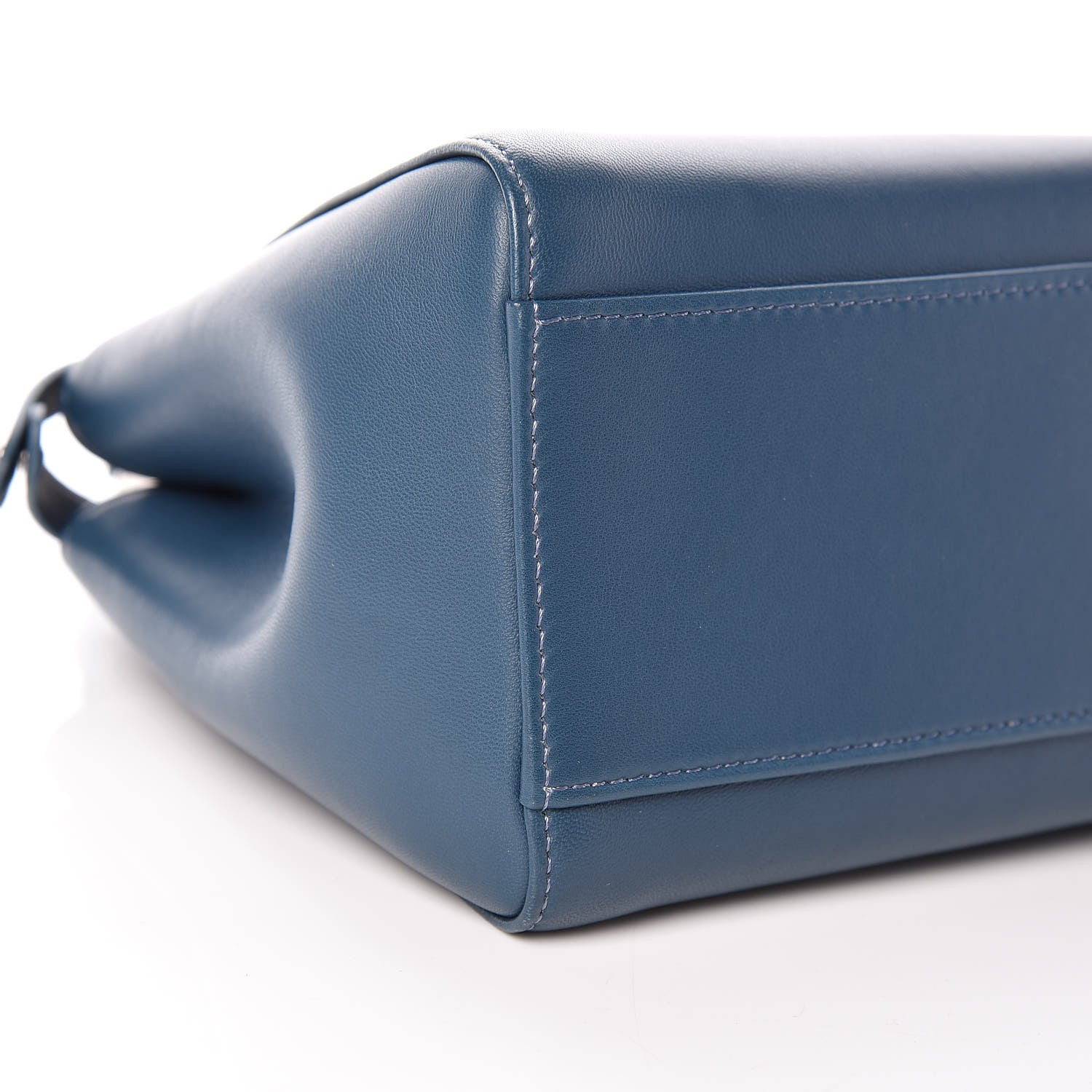 Fendi Nappa Mini Peekaboo Iconic Satchel Pavone 6 of 11