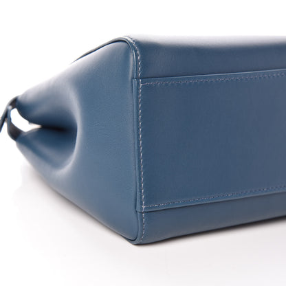 Fendi Nappa Mini Peekaboo Iconic Satchel Pavone 6 of 11