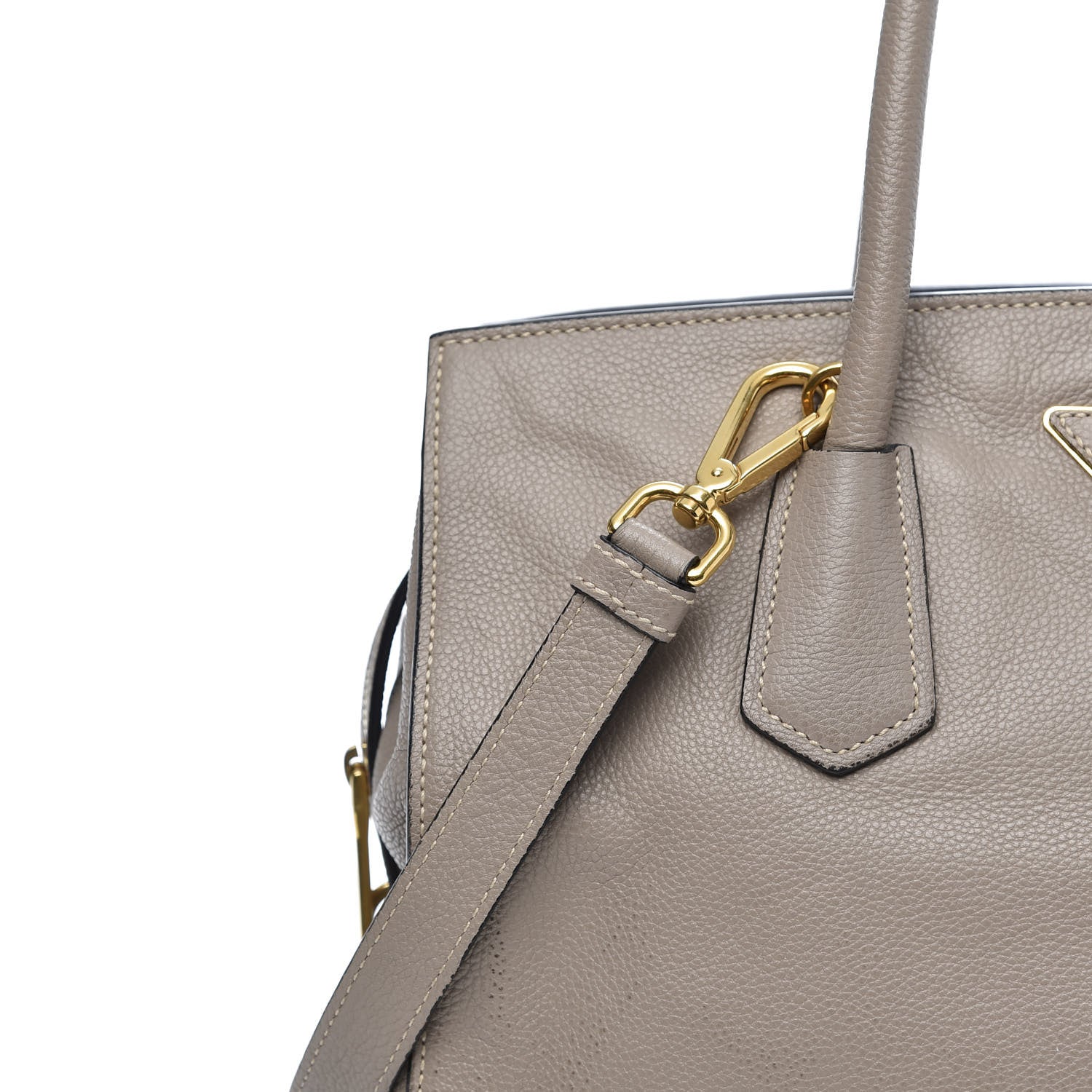 Prada Vitello Daino Two-Way Tote Argilla 12 of 13