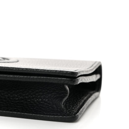 Gucci Pebbled Calfskin Soho Wallet On Chain Black 9 of 9