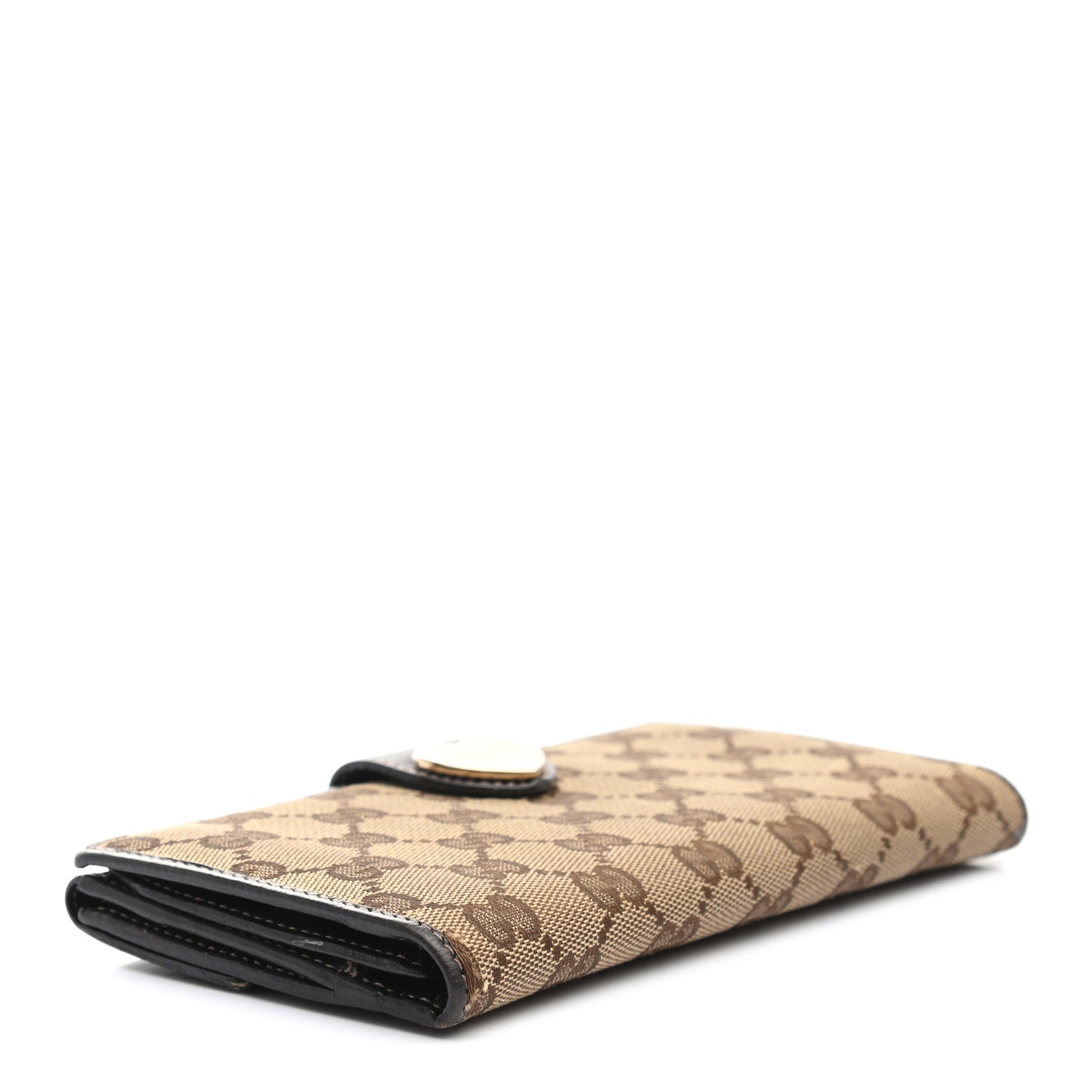 Monogram Heart Continental Wallet Dark Brown