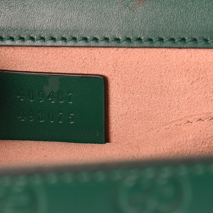 Gucci Guccissima Small Padlock Shoulder Bag Emerald 7 of 10