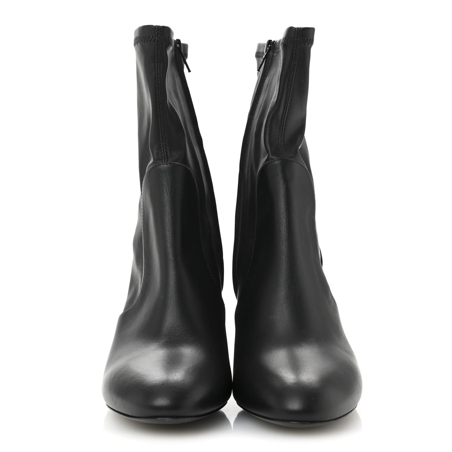 Calfskin Uniformes Silhouette Ankle Boots 37.5 Black