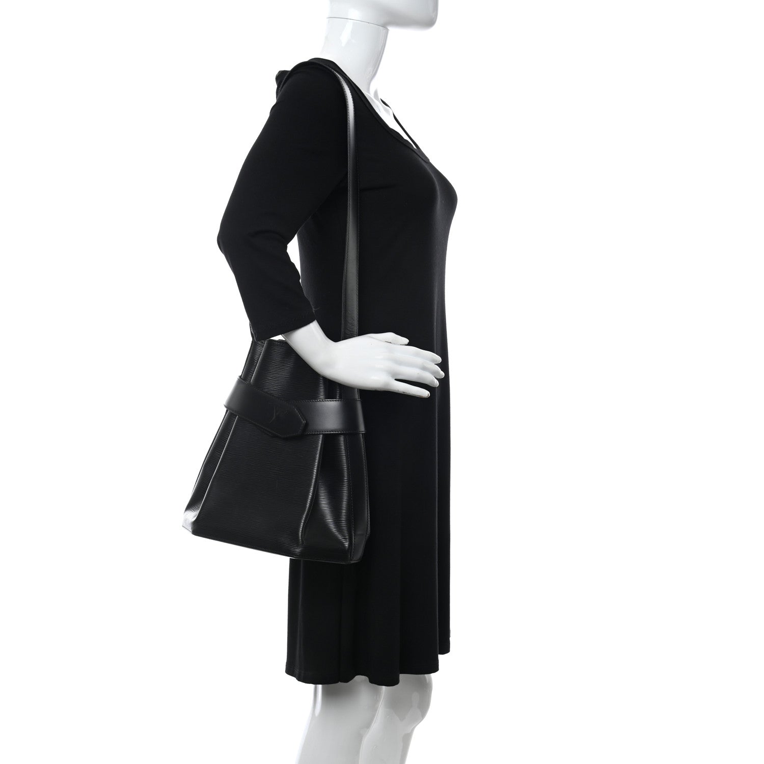 Louis Vuitton Epi Sac D'Epaule Black 2 of 13