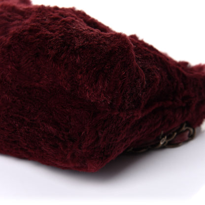 Chanel Rabbit Fur Shoulder Bag Burgundy 11 of 11