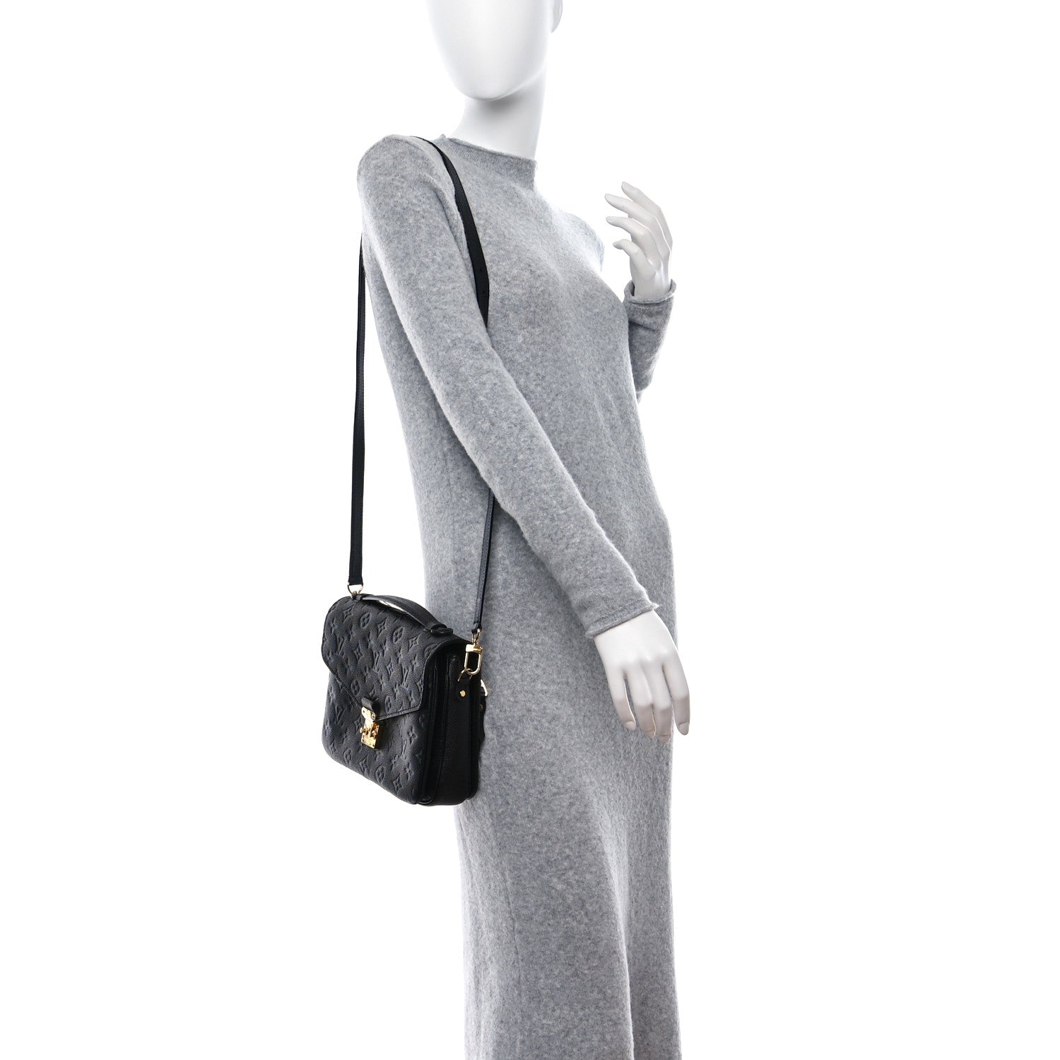 Louis Vuitton LOUIS VUITTON Empreinte Pochette Metis Black 2 of 13