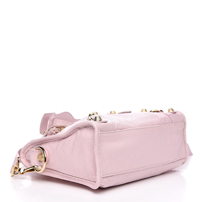 Balenciaga Agneau Giant 12 Gold Hardware Mini City Rose Poudre Rose Petunia 4 of 11