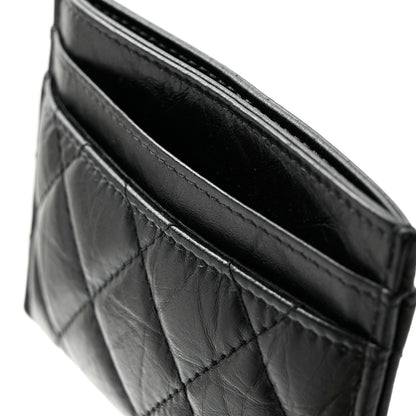Chanel Aged Calfskin Quilted Reissue Card Holder So Black 11 of 11