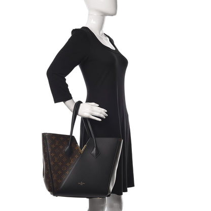 Louis Vuitton Calfskin Monogram Kimono Tote Black 2 of 9