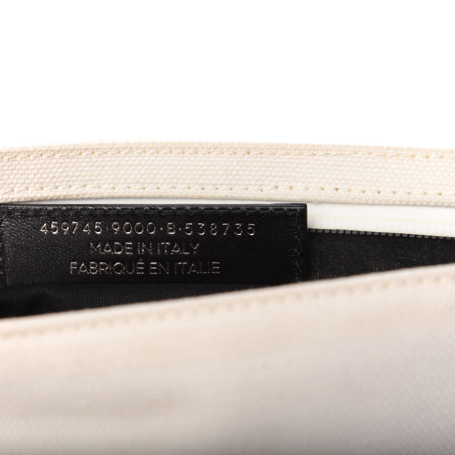 Balenciaga Cotton Canvas Logo Documents Case White 9 of 10