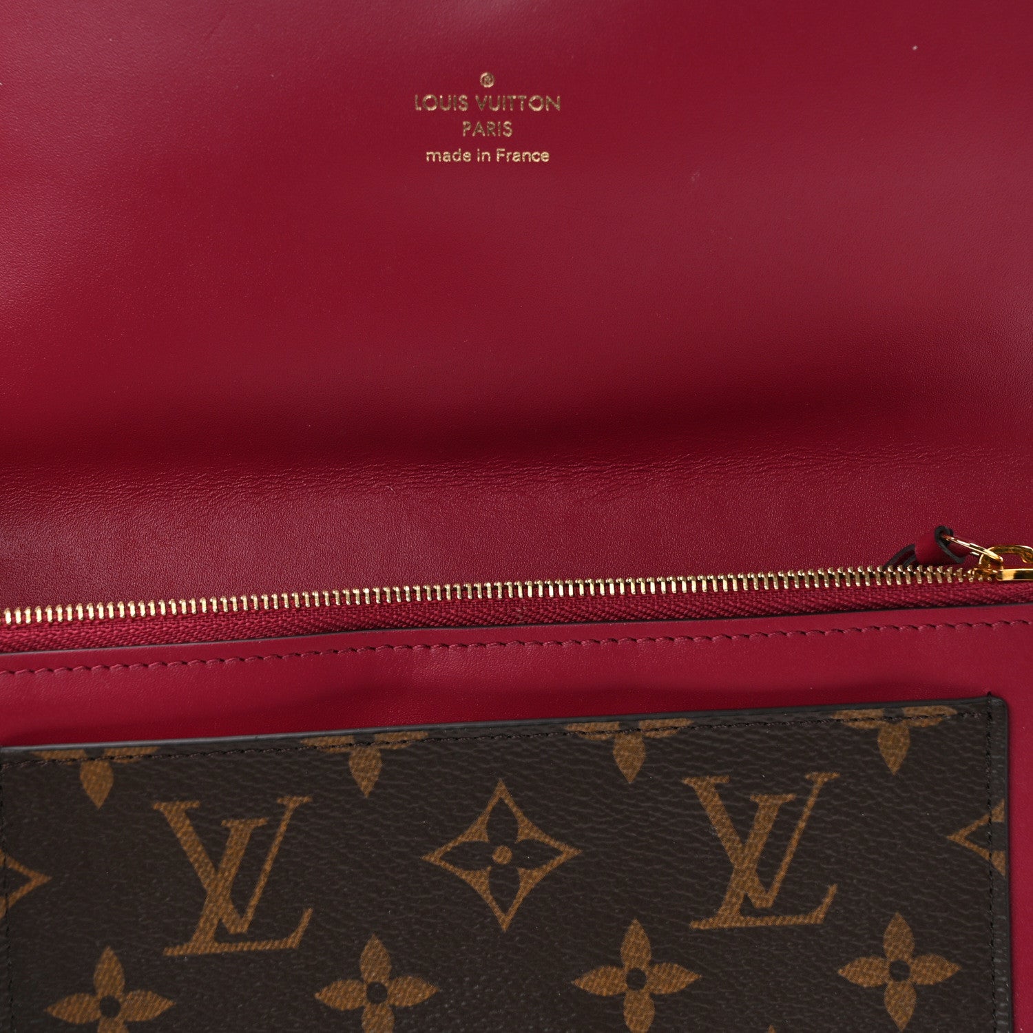 Louis Vuitton Monogram Flore Chain Wallet Fuchsia 11 of 12
