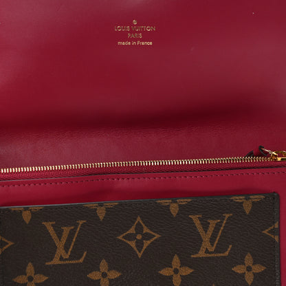 Louis Vuitton Monogram Flore Chain Wallet Fuchsia 11 of 12