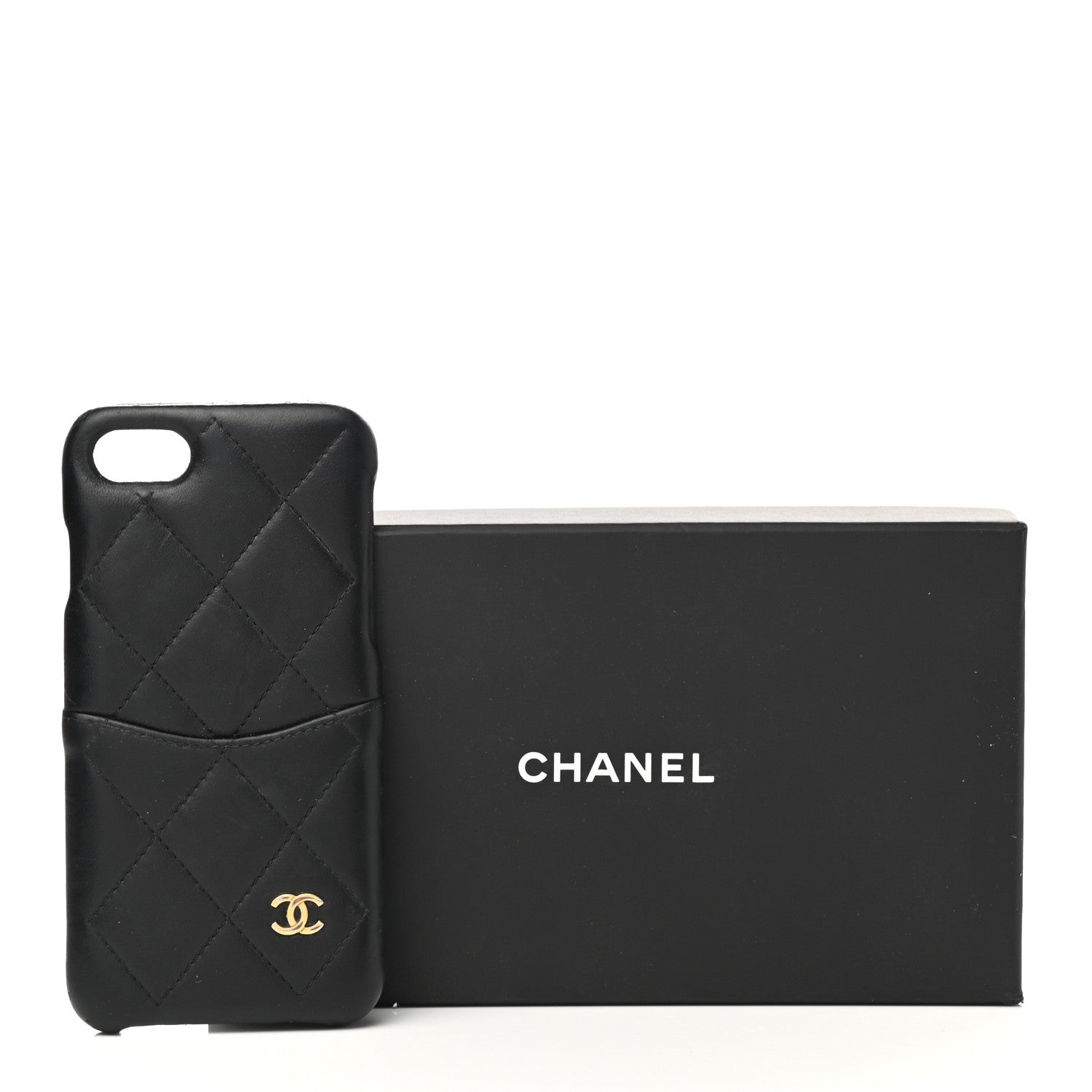 Chanel Lambskin Quilted iPhone 7/8 Coco Tech Case Black 9 of 9