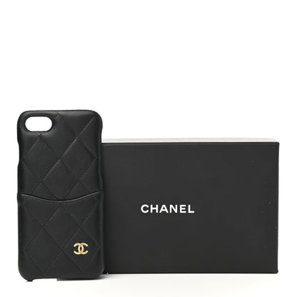 Chanel Lambskin Quilted iPhone 7/8 Coco Tech Case Black 9 of 9