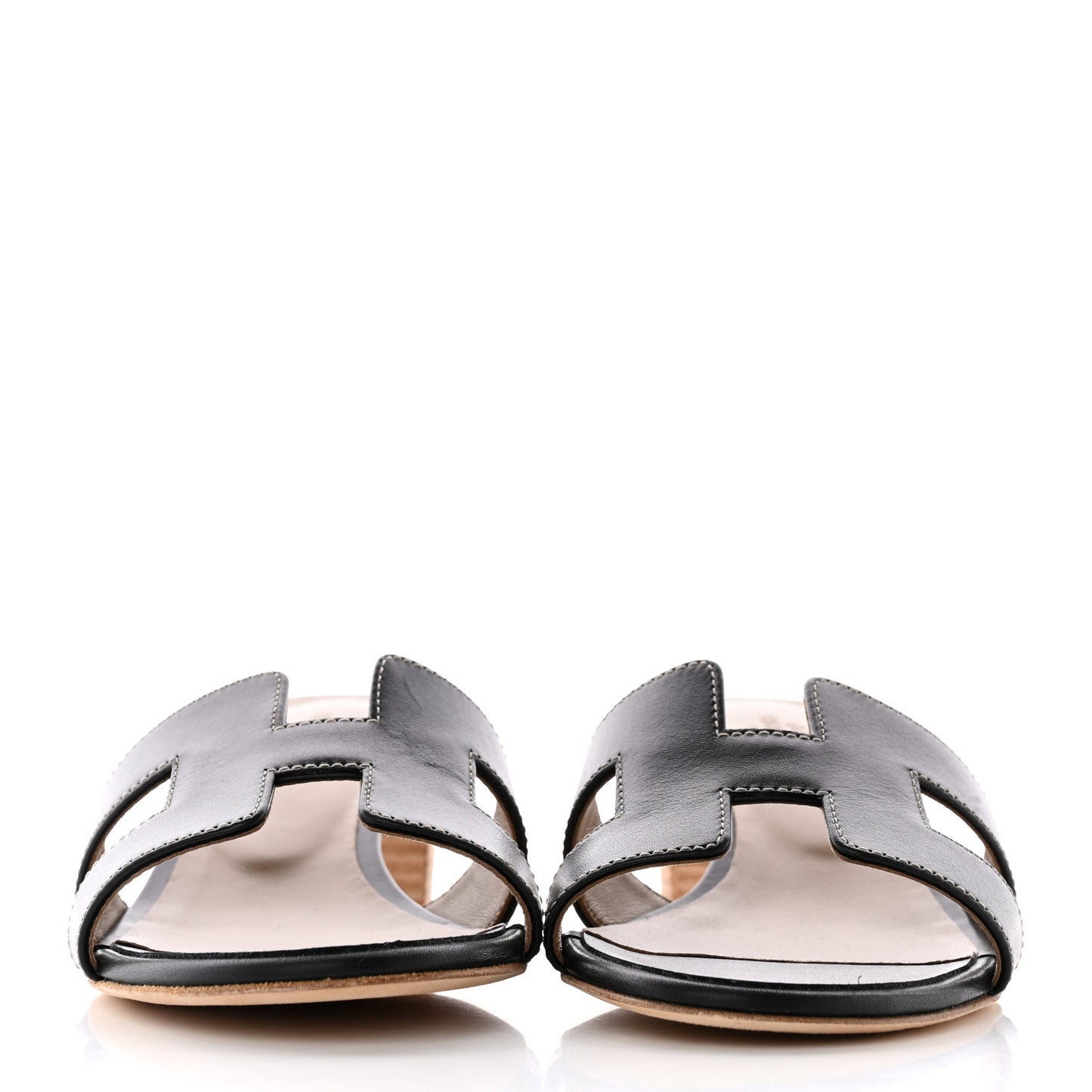 Calfskin Oasis Sandals 38 Black