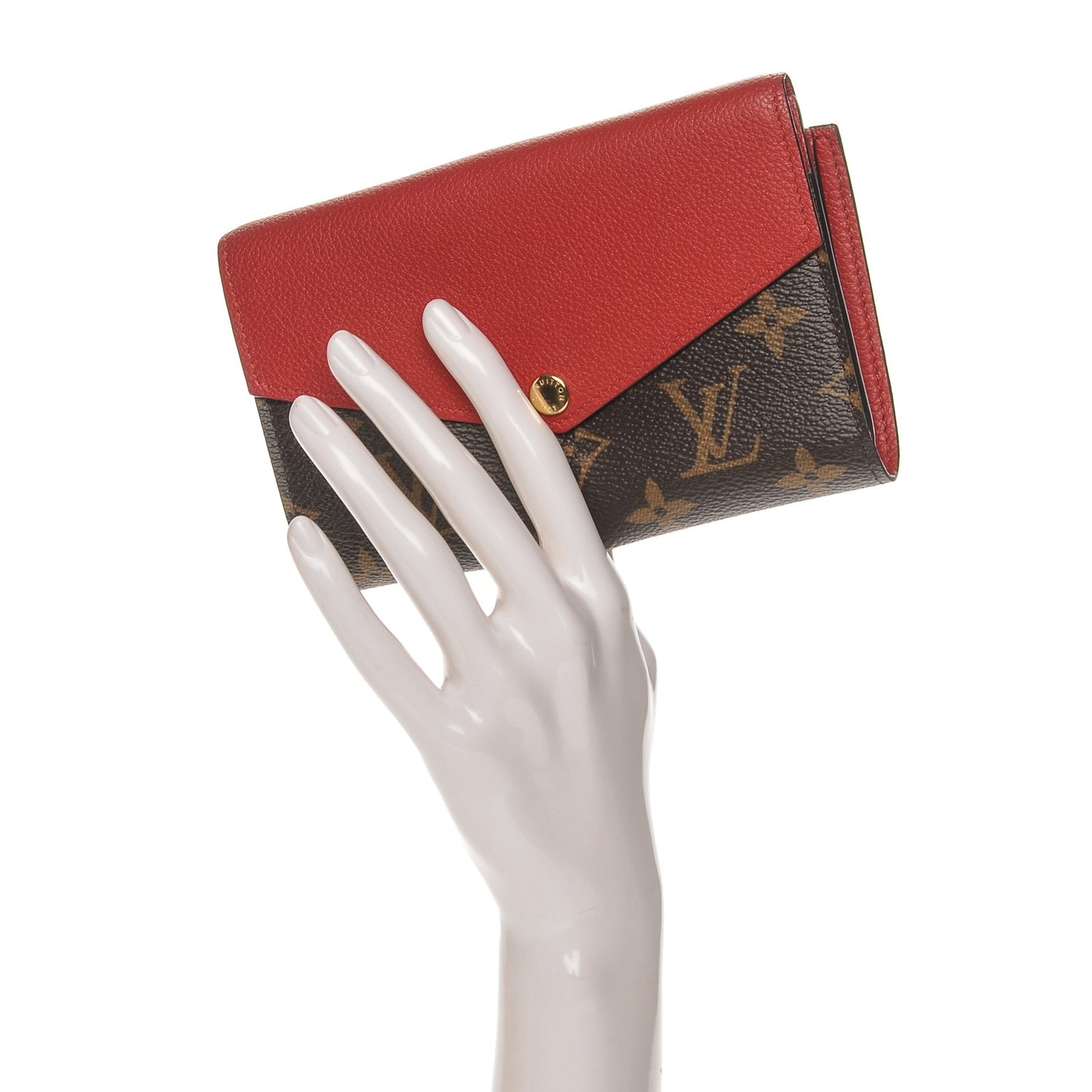 Monogram Pallas Compact Wallet Cherry