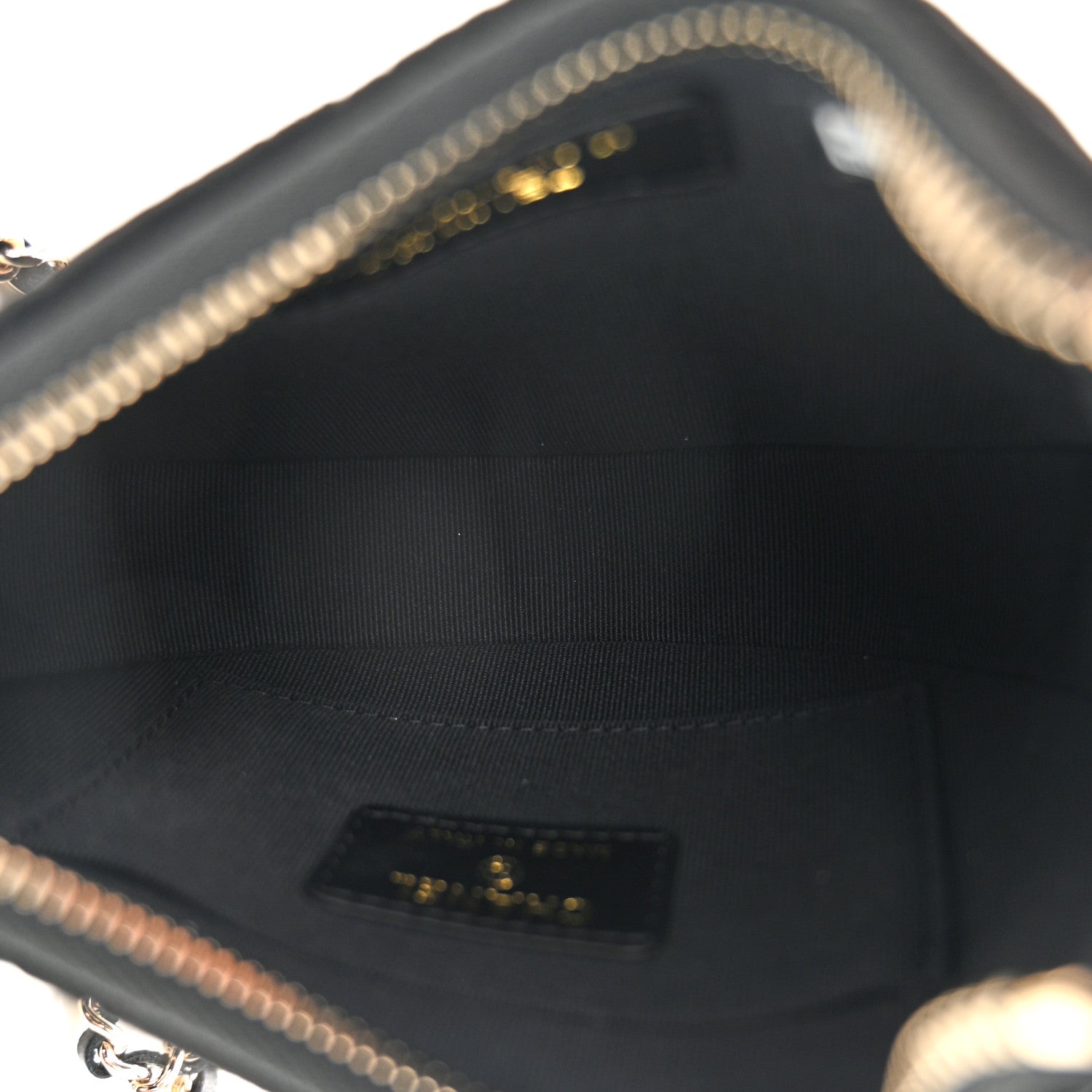 Chanel Velvet Crystal Quilted Chain Hobo Black 5 of 11