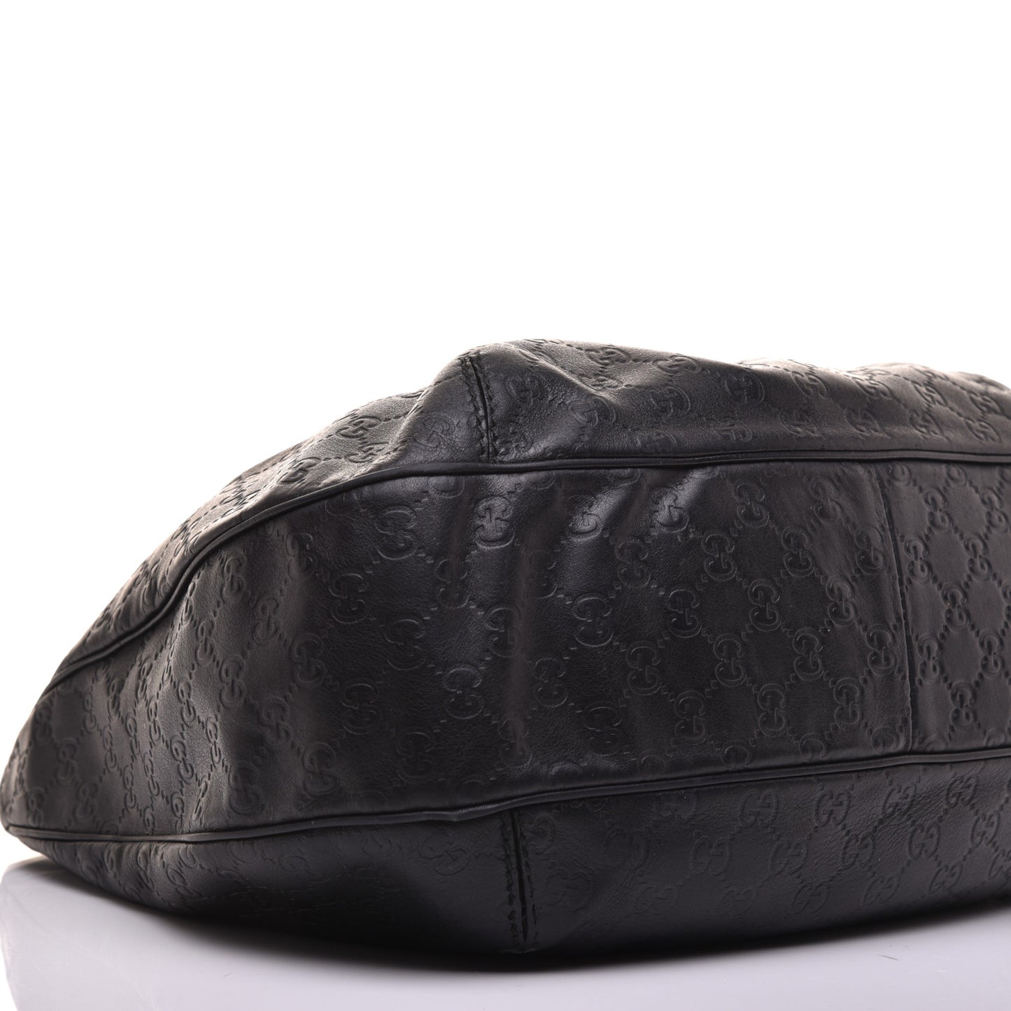 Guccissima Large New Ladies Web Hobo Black