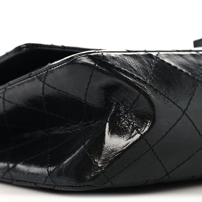 Chanel Glazed Calfskin Quilted 2.55 Reissue 226 Flap So Black 9 of 11