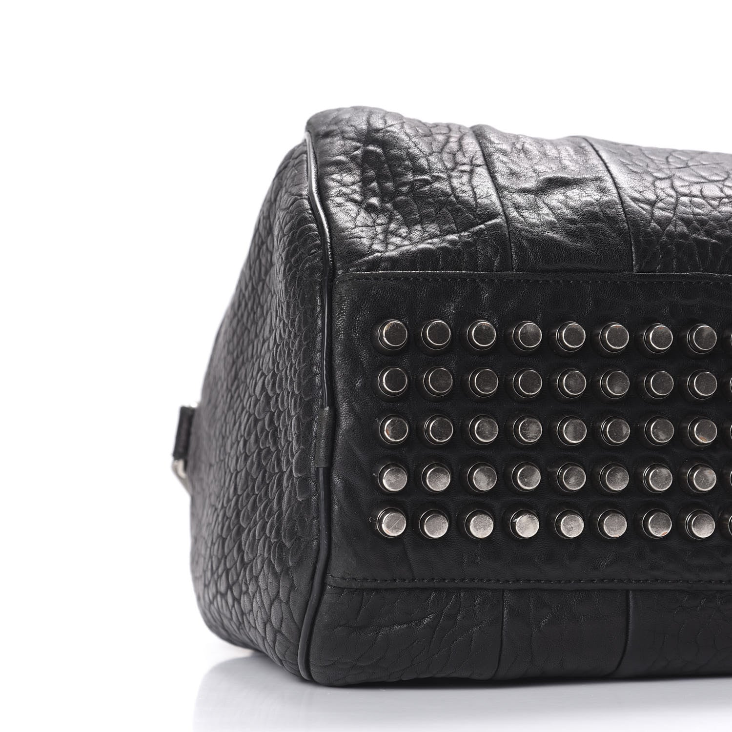 Alexander Wang Pebbled Lambskin Rocco Black Silver Hardware 6 of 8