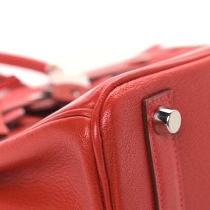 Hermes Chevre Mysore Birkin 25 Rouge Vif 33 of 42