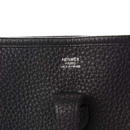 Hermes Taurillon Clemence Evelyne III PM Black 9 of 12