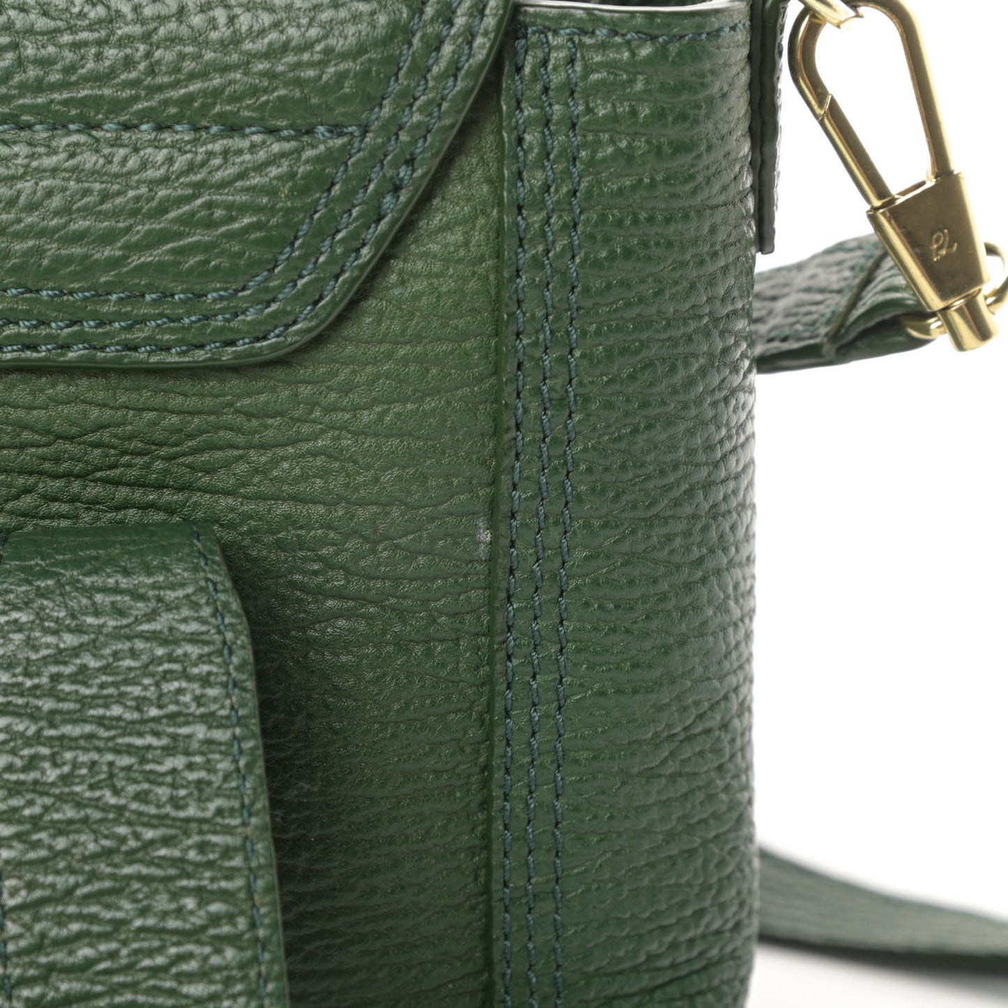 Textured Calfskin Mini Pashli Satchel Jade