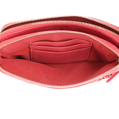 Chanel Caviar Quilted Small Clutch With Chain Pink 7 of 17