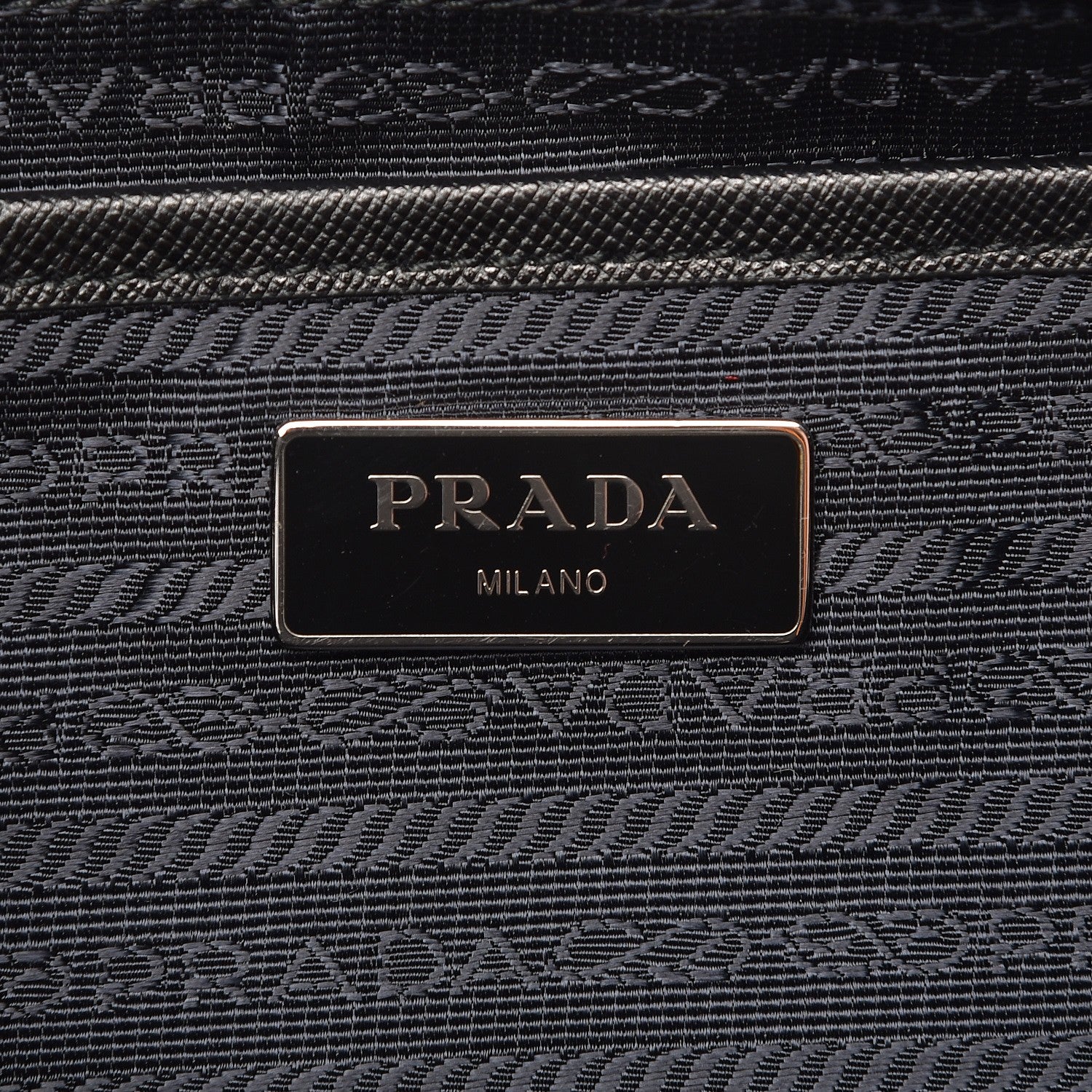 Prada Tessuto Nylon Saffiano Vela Backpack Black 8 of 10