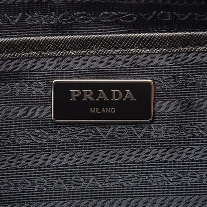 Prada Tessuto Nylon Saffiano Vela Backpack Black 8 of 10