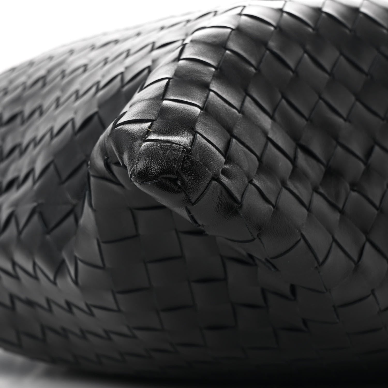 Bottega Veneta Calfskin Intrecciato Large Hop Black 9 of 10